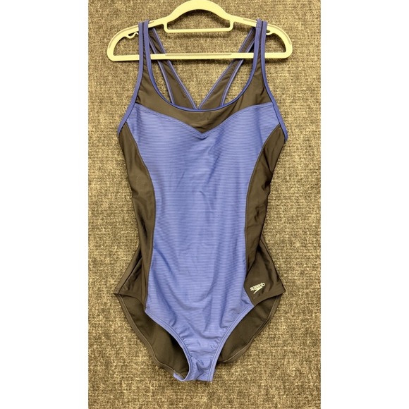 Speedo Other - Speedo Women's Shaping Colorblock Contour One Piece Blue/Black XL